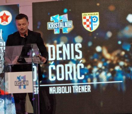 Denis Ćorić najbolji trener u BiH za sezonu 2023./2024.